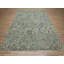 Tapis oriental rond en laine vert noué à la main New-517952048