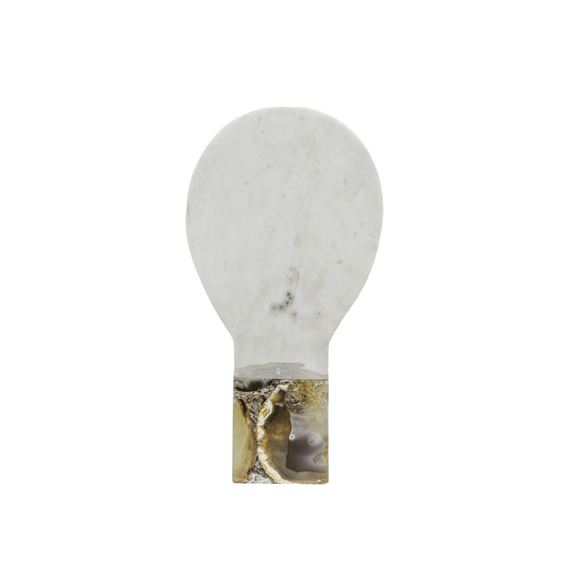 Repose-cuillère en agate brune et marbre Foreside Home & Garden