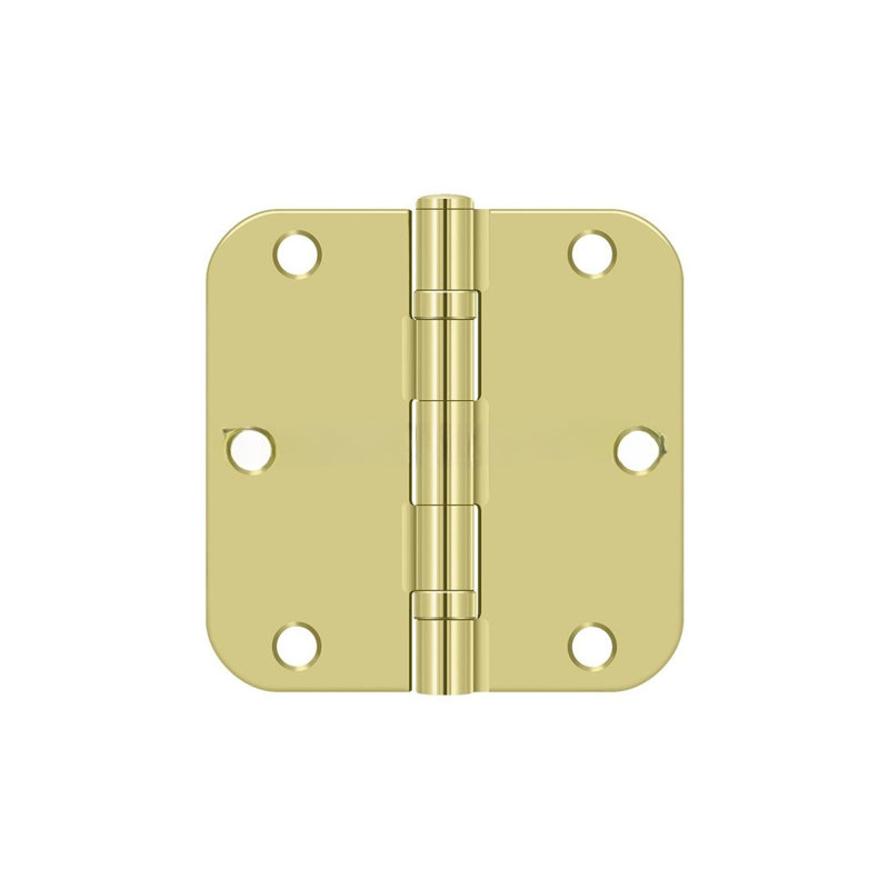 Steel Hinge, Polished Brass