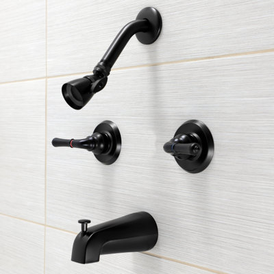 Kingston Brass Magellan Double-Handle Tub and Shower Faucet