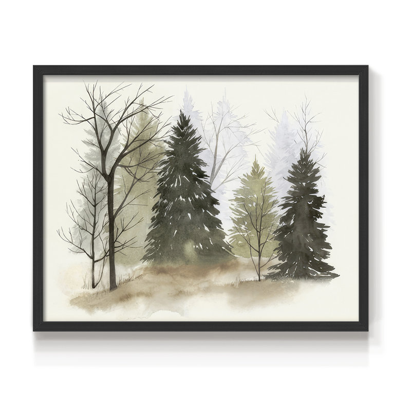 «In the Mist II», reproduction encadrée, H 8 po x l 10 po, Noir, noir, noir, noir