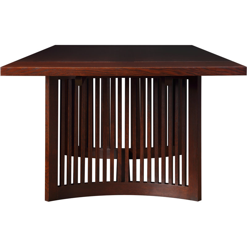 Park Slope Extendable Solid Wood Trestle Dining Table, Centennial