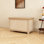 Banc de rangement en bois avec plateau rabattable