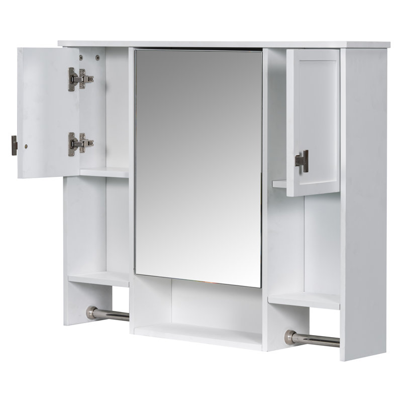 Armoire de rangement murale moderne, Pharmacie, Blanc