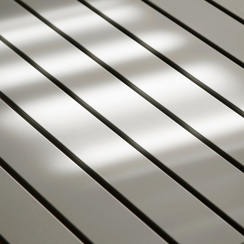 Table de salle à manger d'extérieur Sera, Blanc rétro