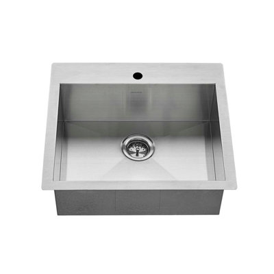 Edgewater 25'' L Single Bowl Stainless Steel Kitchen Sink