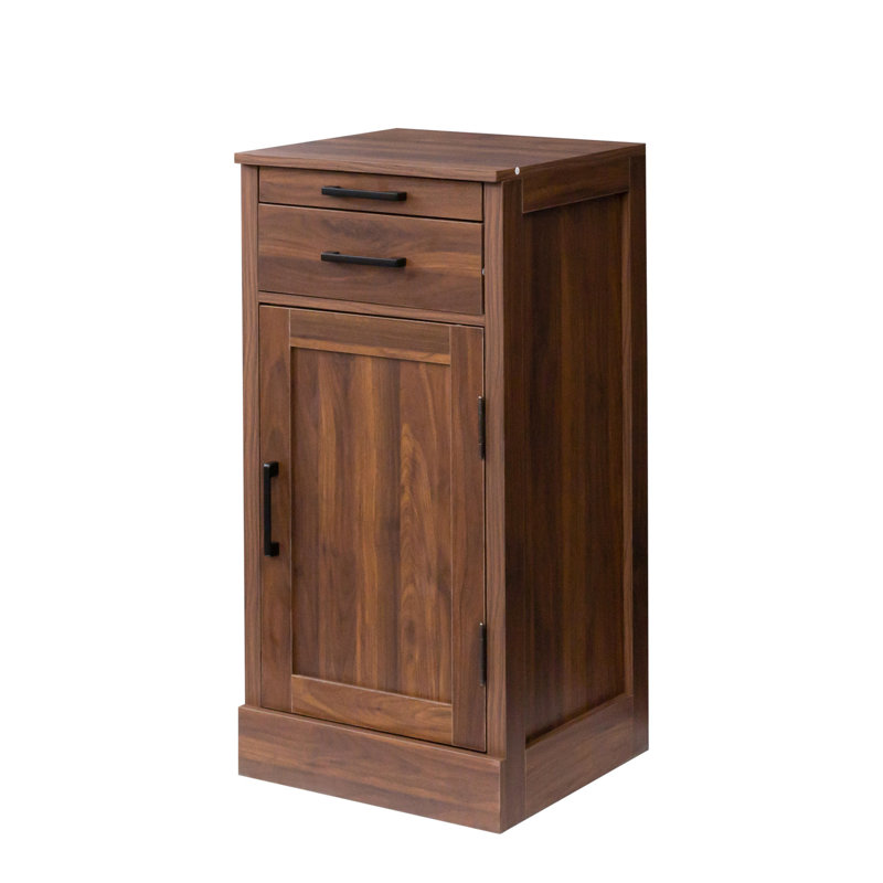 Modular Cabinet Buffet In Brown Walnut - Optimize Your Dining Room Storage Large Capacity