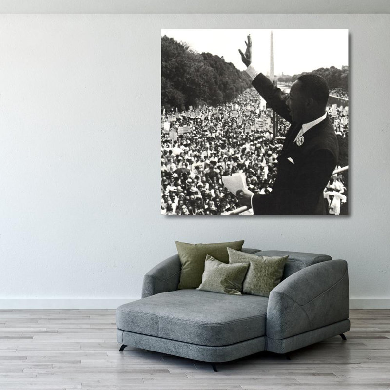 Martin Luther King Jr, H 28 po x l 28 po