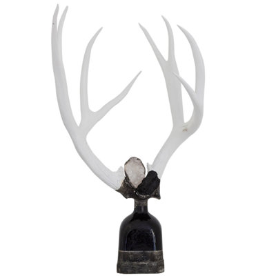 Antler Handmade Glass Decorative Bottle