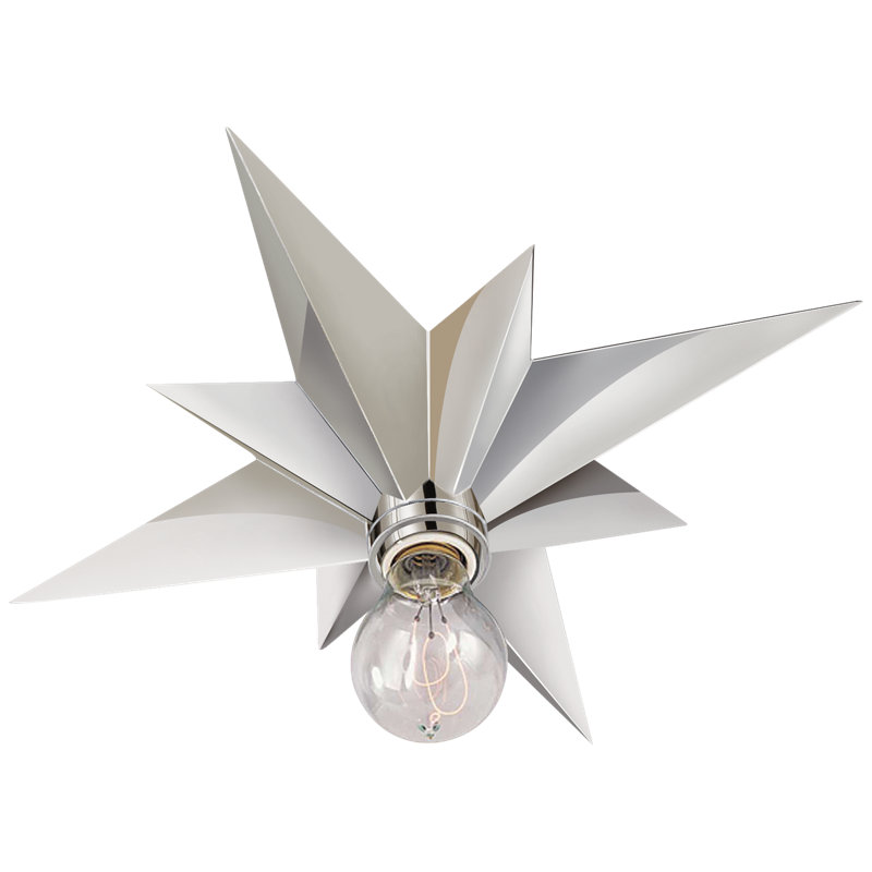 Star 1 - Light Flush Mount, Polished Nickel