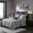 Rhapsody Navy Reversible Jacquard 6-Piece King/Cal King Quilt Set with Throw Pillows-847927618-847927677