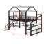 Lit mezzanine en métal avec glissières, escaliers et tablettes de rangement-1115261650