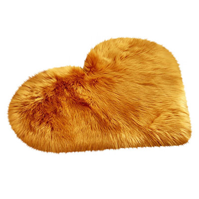 A Carpet Wool Imitation Sheepskin Rugs Faux Non Slip Bedroom Carpet Mats