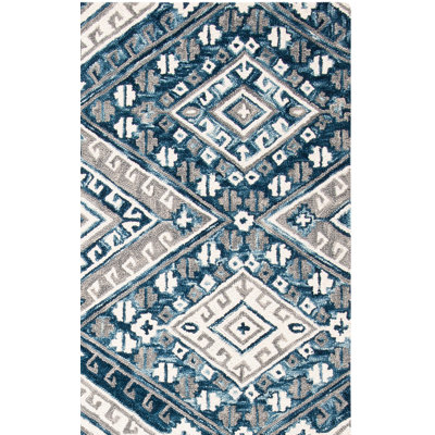 Vahakn Hand Tufted Wool Geometric Rug