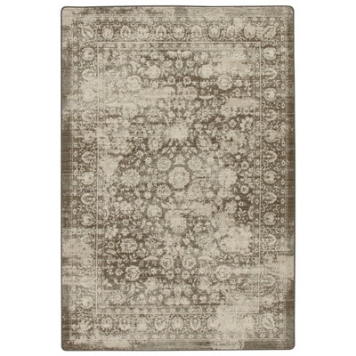 Goutier Camak Shaded Khaki Oriental Area Rug