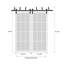 Portes coulissantes de grange coulissantes pour garde-robe | Ego 5011 | Ensemble de quincaillerie Modern Rails | Portes de garde-robe de chambre en bois massif-99700904-99700912