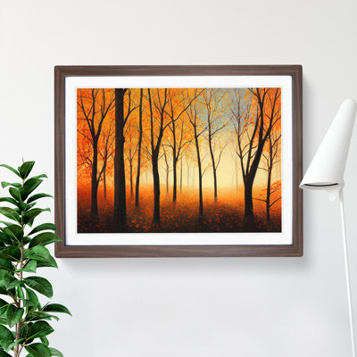 Exhilarating Autumn Forest 1 Piece Single Picture Frame Painting