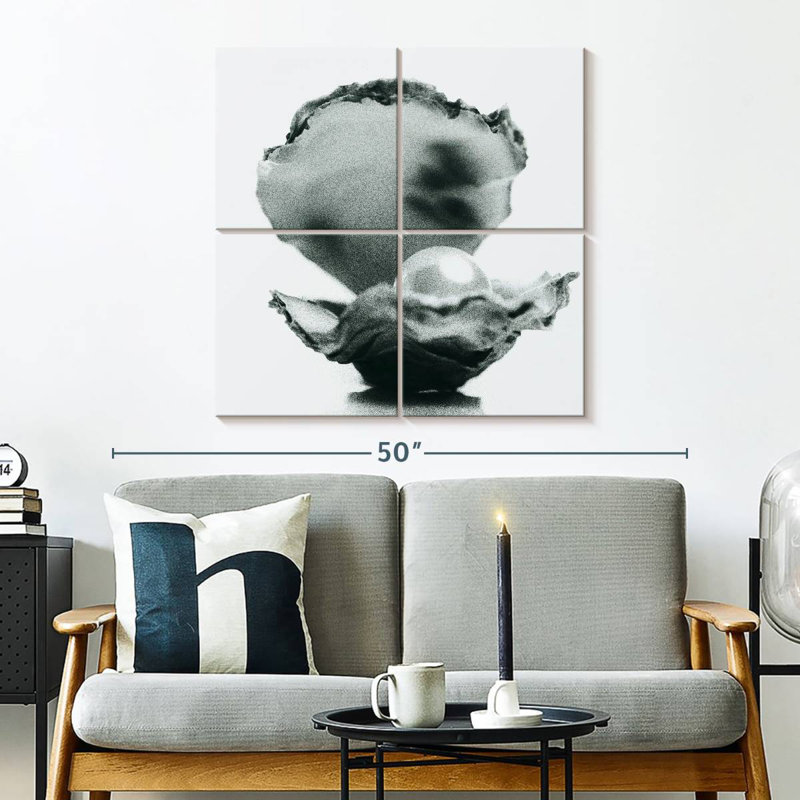 Brampt Monochromatic Oyster Pearl, 32" H x 32" W
