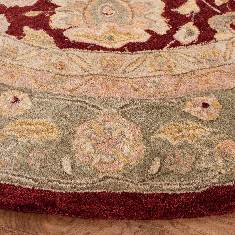 Coltun Hand Tufted Wool Oriental Rug, Round 6'