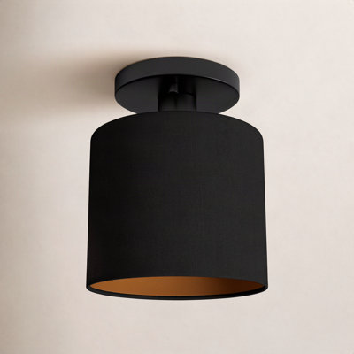 Saskia Fabric Semi Flush Mount