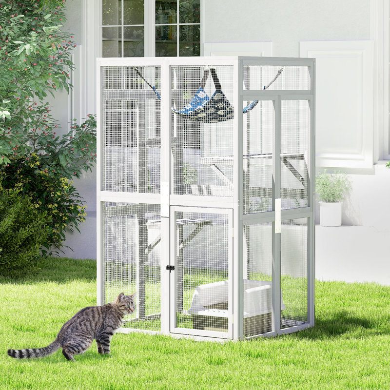 Fenêtre pour chat Catio, Blanc