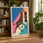 Giraffe Run Retro - Wrapped Canvas-789852937-789852956