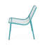 Chaises empilables d'extérieur bleu sarcelle, dossiers étroits, structure stable, chaise 26 po x 22,09 po x 26 po, assise en filet, structure, l 26 po x P 22,09 po x H 26 po
