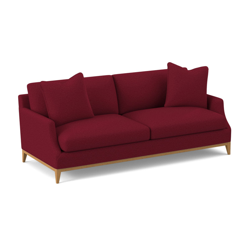 Canapé Porter, Ambre, Mélange de polyester rouge à lèvres Margaret