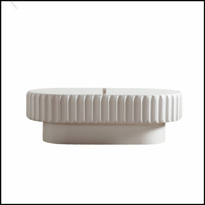 Fluted Storage Table with Lift-Off Lid, Sleek Texture, Perfect for Modern Living and Organized Spaces