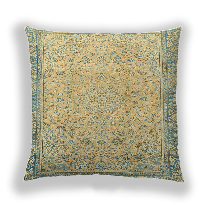 Damask Throw Pillow, Microsuede