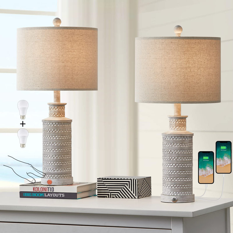 Falom Resin USB Novelty Lamp, Gray