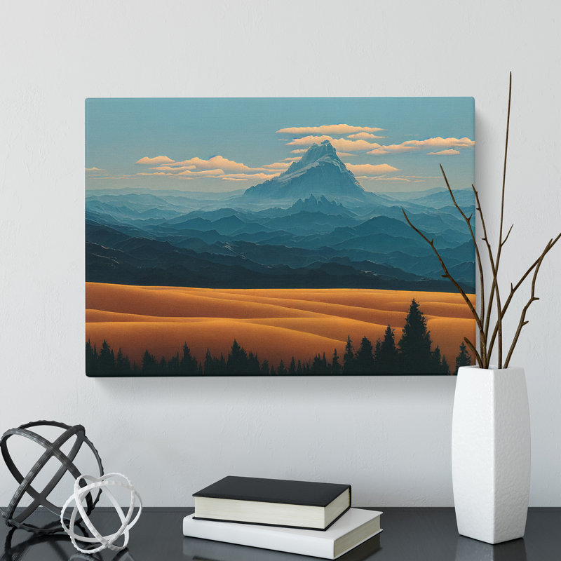 Brave Mountain Landscape - Wrapped Canvas, 40cm H x 60cm W x 3cm D