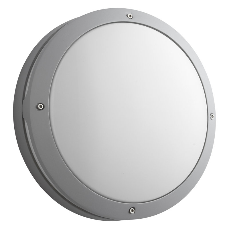 Alper Polycarbonate LED Flush Mount, Gray