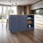 Kitchen Island, Three Open Shelves, Two Cabinets Doors With Interior Storage Option, Floorstanding Island, Kitchen Organizer And Decor-1572514820