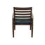 Chaise de patio en teck avec coussins sunbrella Shivers