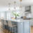  1-Light Modern Farmhouse Kitchen Island Pendant with Seeded Glass(1-Set)