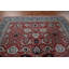 Tapis rouge / beige / bleu clair en laine noué à la main de conception unique 9 pi x 11 pi 9 po