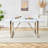 Modern 71" Rectangular Dining Table with Geometric Metal Base and Thick Synthetic Wood Top  Description