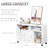 Printer Stand Home Office Mobile Cabinet Organizer Desktop With Caster Wheels, 2 Locking Breaks And Drawer