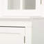 Ensemble de deux garde-manger à double porte vitrée de 75,25 po de hauteur, armoire à bahut de style traditionnel, armoire vitrée, pour couloirs de salon, de cuisine, de bureau, de maison, de studio ou d'espace de travail