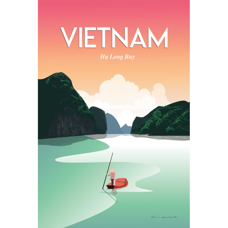 Vietnam, Baie d'Ha Long, H 36 po x l 24 po