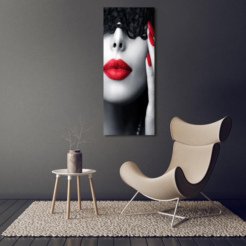 Lace Mask - Wrapped Canvas Print