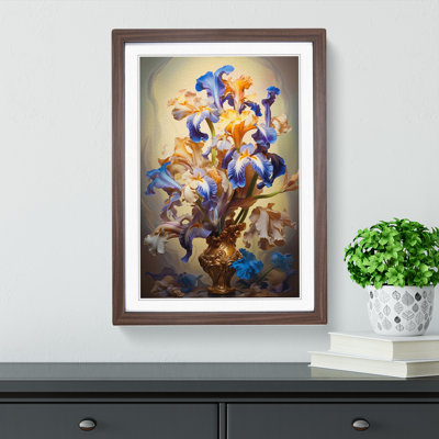 Iris Flower Baroque No.4 Framed Print