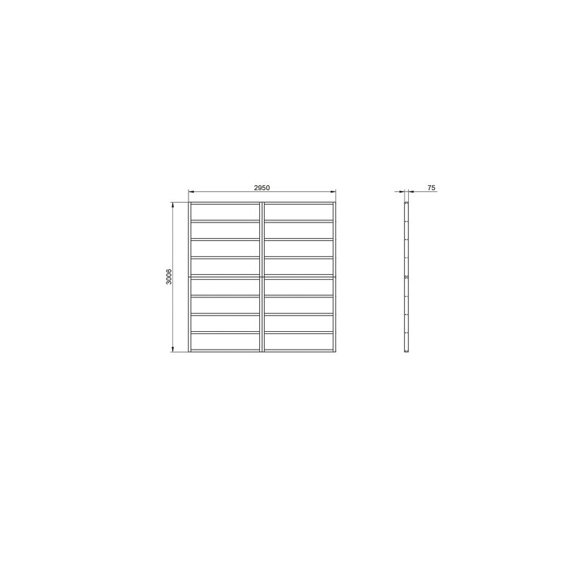 Overlap 9.7 ft. x 9.9 ft. Base/Foundation Kit with Installation Service