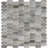 Rustic Beige Spire 12 in. x 12 in. Glossy Glass Mosaic Wall Tile