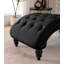 Fauteuil inclinable classique en velours avec capitonnage à boutons et garniture cloutée argentée-365959773