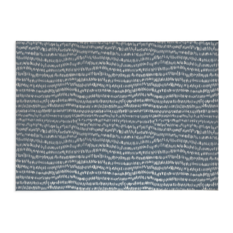 Crop Row Kids Play Mat, Blue, Rectangle 5' x 7'