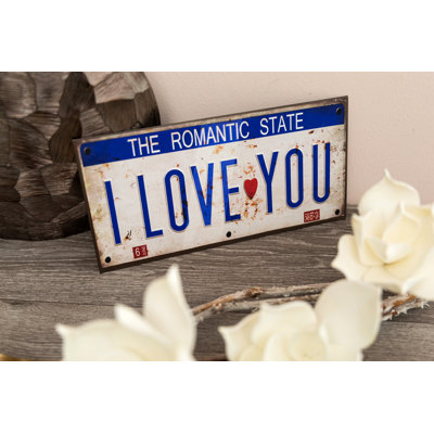 Romantic State Typography on Metal