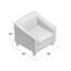Fauteuil en polyester de 88,9 cm de largeur Gayden