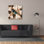 «Bird Patchwork 1» par Erin Clark, art mural sur toile, 37 po x 37 po